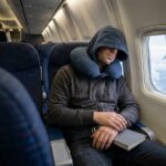 cheap hooded pillow for planes
